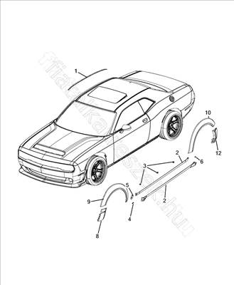 Patent Challenger - CHALLENGER - K68424431AA -  - FIAT eredeti Eredeti új K68424431AA