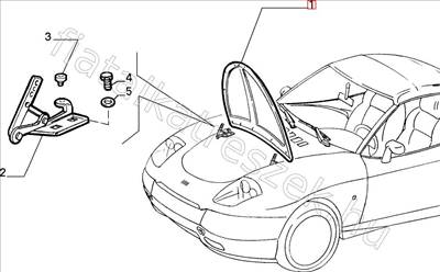 Motorháztető Barchetta - BARCHETTA - 46724834 -  - FIAT eredeti Eredeti új 46724834