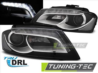 AUDI A3 8P 08-12 BLACK TRU DRL Tuning-Tec Fényszóró