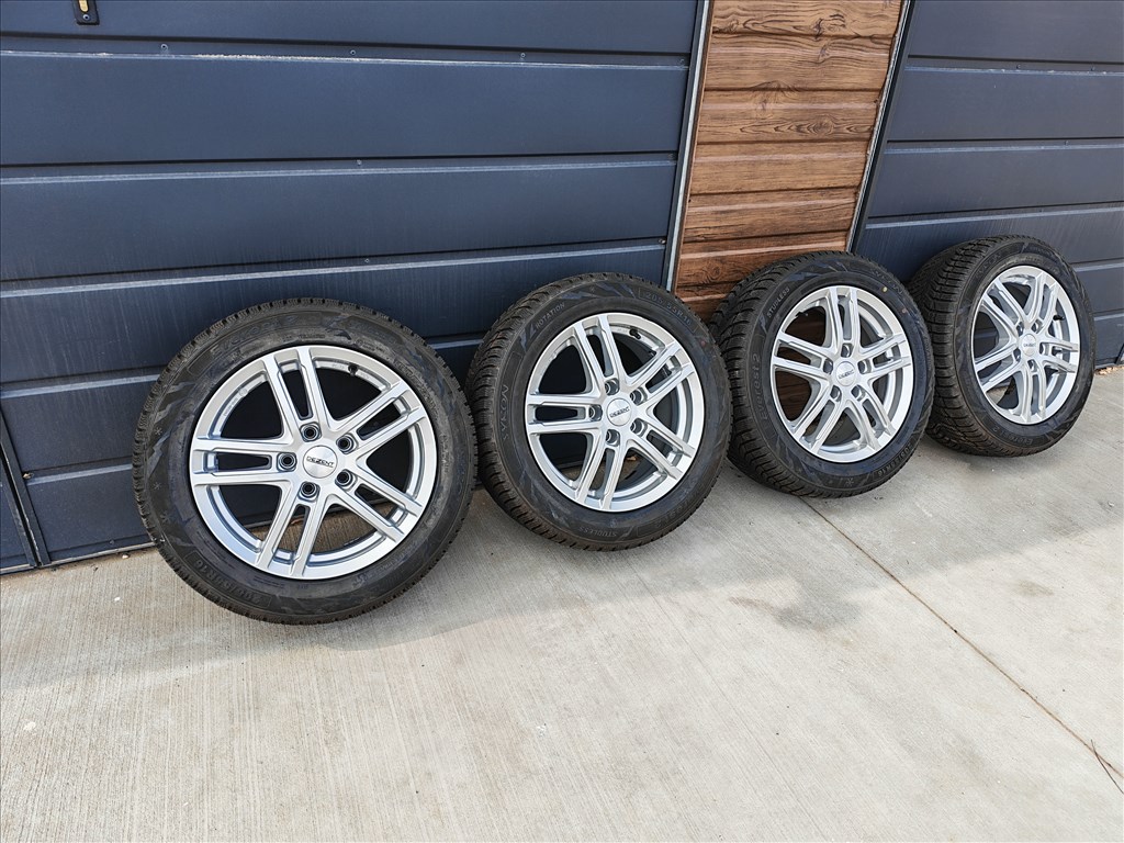 16" 5x112 VW, Audi, Seat, Skoda alufelni szett új téligumikkal! 2. kép