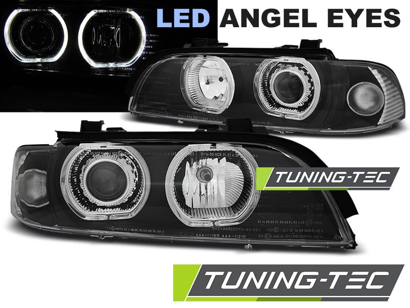 BMW E39 09.95-06.03 ANGEL EYES LED H7/H7 BLACK Tuning-Tec Fényszóró 1. kép