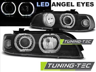 BMW E39 09.95-06.03 ANGEL EYES LED H7/H7 BLACK Tuning-Tec Fényszóró