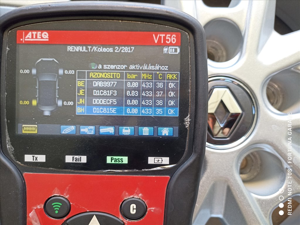 5x114,3 17" Renault használt alufelni garnitúra +TPMS (1) 11. kép