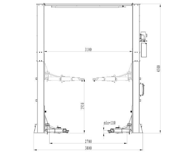 Kétoszlopos emelő, 6T 6. kép