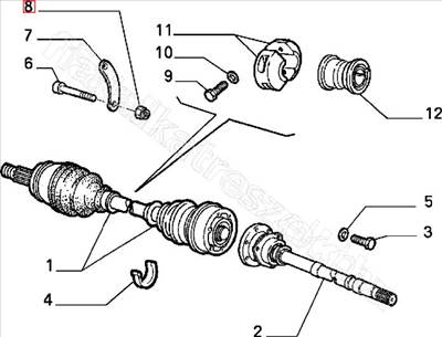 Anya M10×1,25 - REGATA, GIULIA, PUNTO, GT, 146, TIPO - 15503721, 60807691 -  - FIAT eredeti Eredeti új 15503721