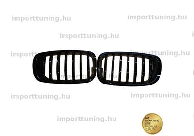 BMW X5 E70 X6 E71 E72 2008-2014 Single Line Fényes Fekete Hűtőrács