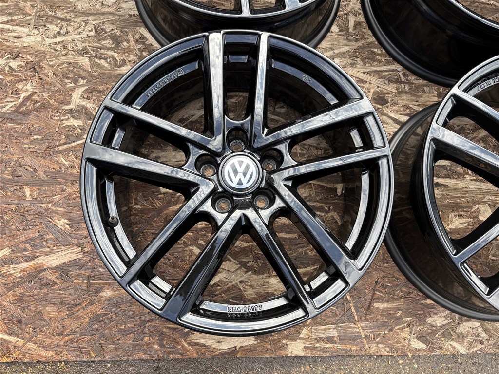 VW 18" 5x112 fekete alufelni eladó 18 coll Golf Passat Tiguan  2. kép