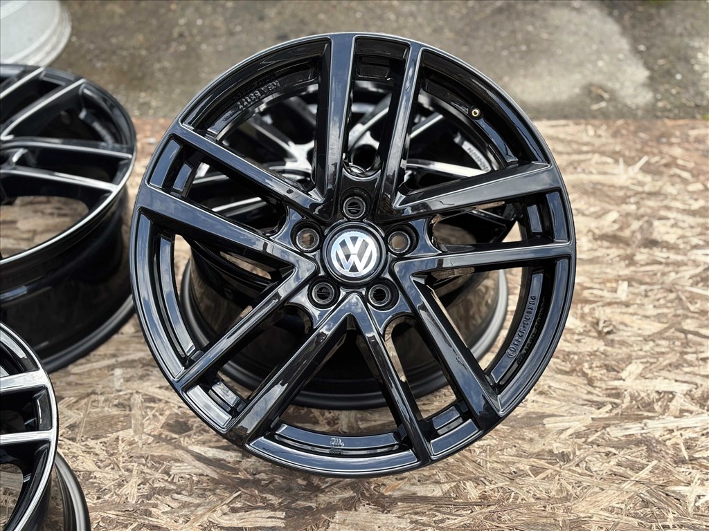 VW 18" 5x112 fekete alufelni eladó 18 coll Golf Passat Tiguan  7. kép