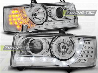 VW T4 90-03.03 TRANSPORTER DAYLIGHT CHROME LED INDICATION Tuning-Tec Fényszóró