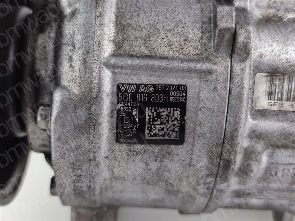 AUDI A4 B9 (8W2, 8WC)  1.4 TFSI Légkondicionáló (A/C) klíma kompresszor (5Q0816803H, 5Q0816803E, 5Q0816803F) 2. kép