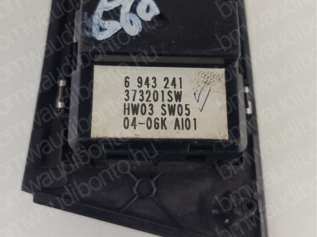 BMW 5 (E60) Sofőr oldali (négyes / kettes) elektromos ablakemelő kapcsoló (6943241, 61316943241, 61316951904, 61316939090, 61316927625) 2. kép