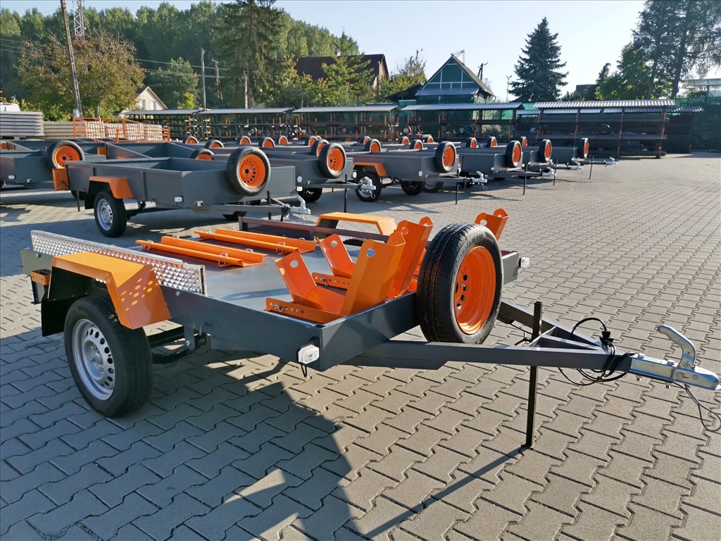 Új laprugós motorszállító utánfutó - 150x220 cm, 4. kép