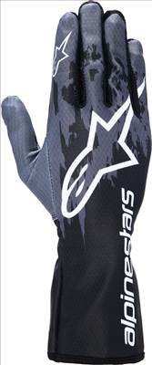 Alpinestars Tech 1K v3 gokart homológ verseny kesztyű - szürke