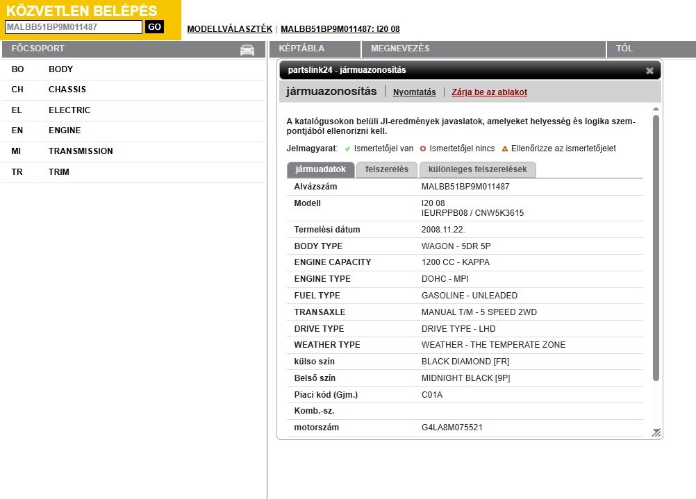 Hyundai i20 (PB) motorvezérlő-gyújtáskapcsoló, immobiliser vezérlő 3911003345  g4la8m075521 11. kép