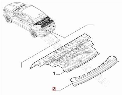 Csomagtér felső lemez záróelem Tipo sedan - TIPO - 51983058 -  - FIAT eredeti Eredeti új 51983058