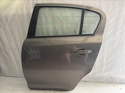13723 Opel Corsa D Bal hátsó Ajtó Barna  Z40W a képen látható sérüléssel
