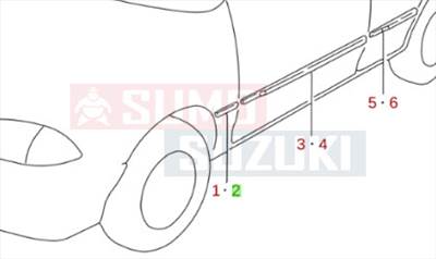 Suzuki Swift bal első díszléc gyári 77520-80E10-5PK