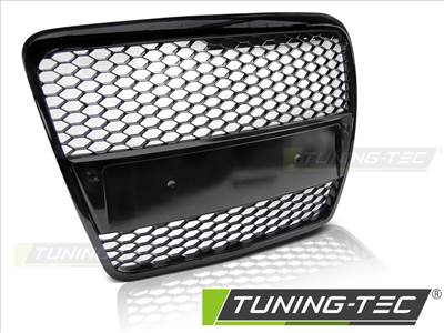 AUDI A6 (C6) RS-TYPE 04.04-08 fényes fekete  Tuning-Tec Hűtőrács