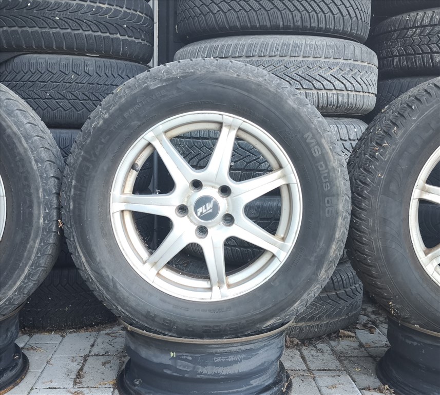 ASX ALUFELNI R16 ELADÓ! 5X114,3 lyukosztású rajta 215/65 használt Uniroyal téli gumi 1. kép