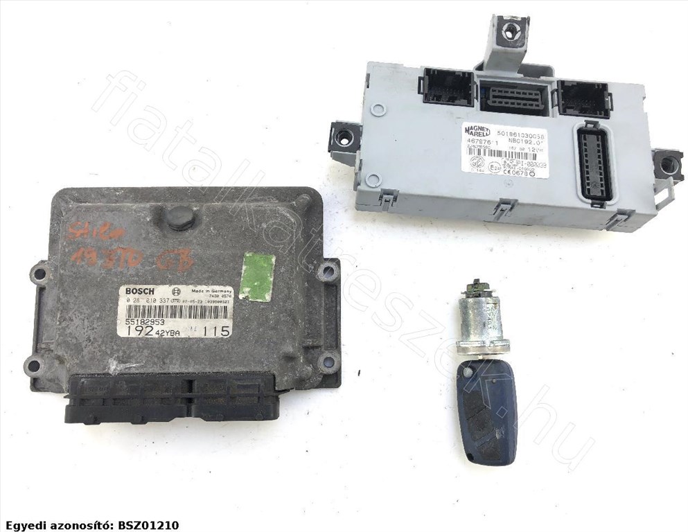 Motorvezérlő készlet - STILO - BO.55182953KIT, 55185364 -  - Bontott Fiat  55182953KIT 1. kép