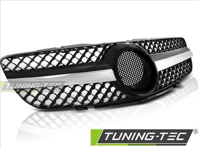 MERCEDES SL R230 01-06 CL63 STYLE BLACK CHROME Tuning-Tec Hűtőrács