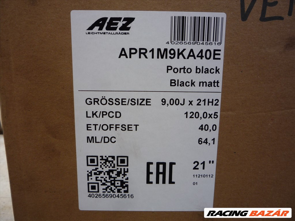 21-es Aez kétszéles alufelni garnitúra 5X120 Tesla / BMW 4. kép