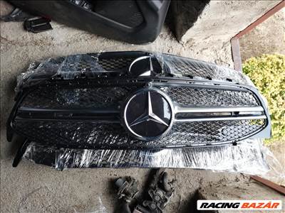 R0302 A1188881600 Mercedes W118 CLA  Új AMG Kamerás Rács Hűtőrács Ezüst betét Króm Gyémánt