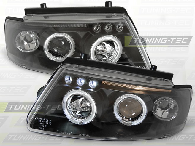 VW PASSAT B5 3B 11.96-08.00 ANGEL EYES BLACK Tuning-Tec Fényszóró 1. kép