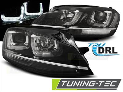 VW GOLF 7 11.12- U-TYPE BLACK WITH CHROME LINE Tuning-Tec Fényszóró