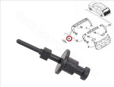 Kalaptartó patent - TIPO - 735653756 -  - FIAT eredeti Eredeti új 735653756