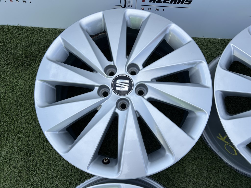 5x100 16" Seat gyári alufelni 6Jx16h2 ET45 5. kép
