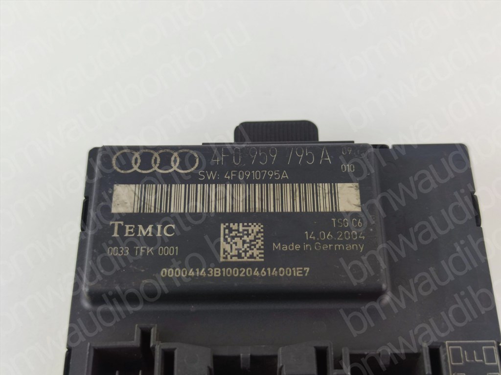 AUDI A6 C6 (4F2) Bal hátsó ajtó vezérlőegység/modul (4F0959795A) 2. kép