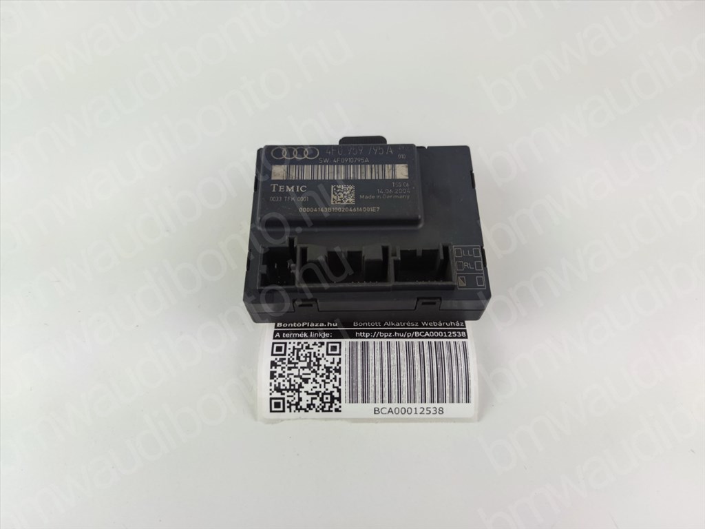 AUDI A6 C6 (4F2) Bal hátsó ajtó vezérlőegység/modul (4F0959795A) 3. kép