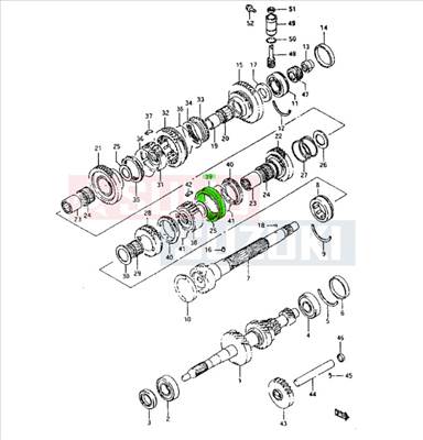 Maruti 800 szinkron agy 24422-84301
