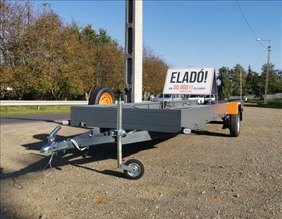 Új szálanyag, hosszanyag szállító utánfutó (130x600 cm)