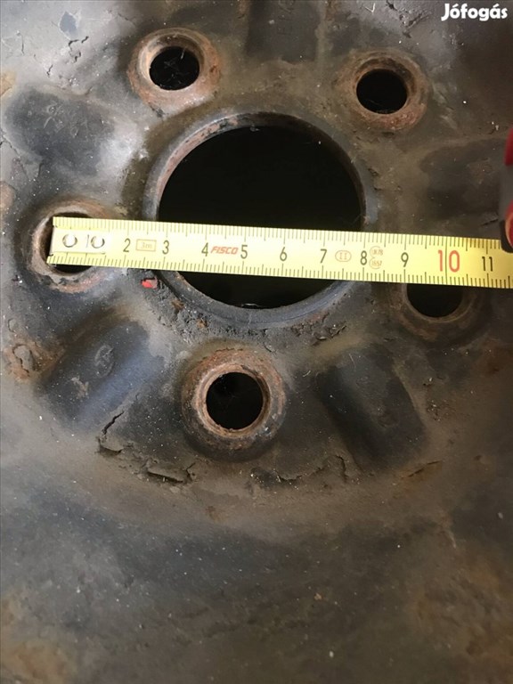  5x100 lyukosztású 16" használt lemezfelni, rajta 205/55 használt Matador téli gumi gumi  2. kép