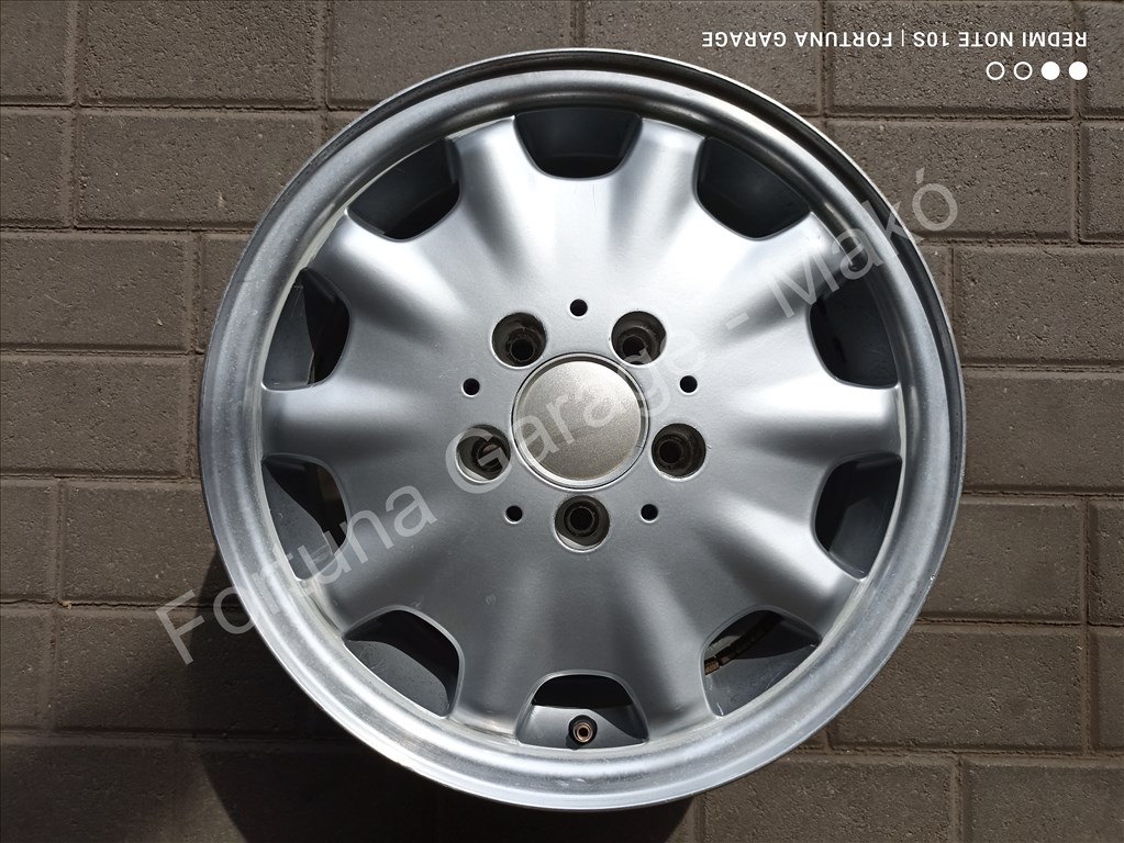 5x112 15" Mercedes-Benz (W210) használt alufelni garnitúra 3. kép