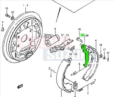 Maruti 800 kézifékkar jobb 53711-84010