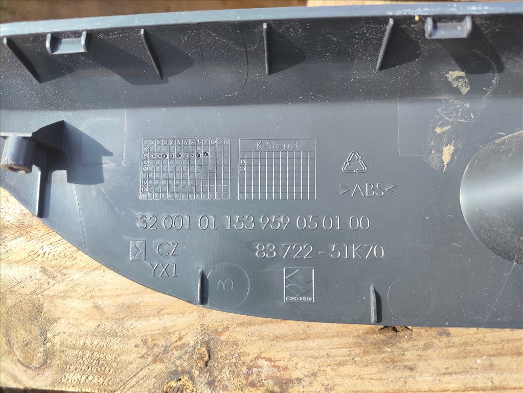 Opel Agila B bal első ablakemelő kapcsoló 62j101578t 8372251k70 3. kép