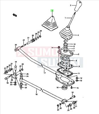Suzuki Swift 1.3 váltókar szoknya 28136-63B00-5EE