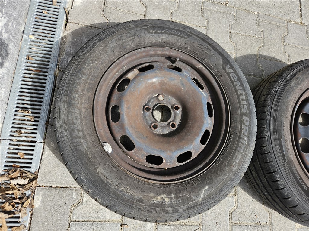  5x100 15" lemezfelni pár Hankook nyári gumikal (18987, 26168) 2. kép