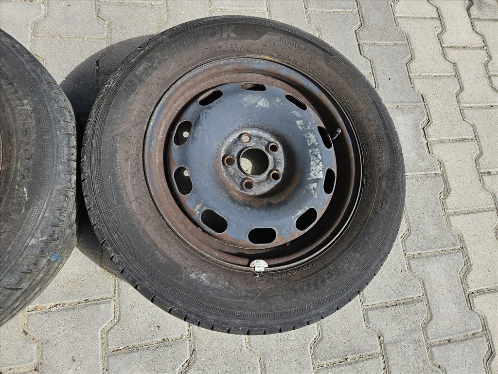  5x100 15" lemezfelni pár Hankook nyári gumikal (18987, 26168) 3. kép