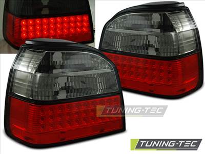 VW GOLF 3 09.91-08.97 RED SMOKE LED  Tuning-Tec Hátsó Lámpa
