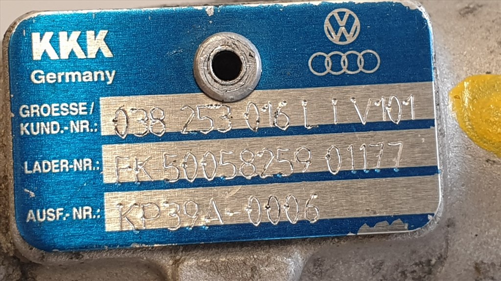 511944  Vw Gplf 4, Audi A3, 2003, 1.9 PD, Turbó, 038253016L,  8. kép