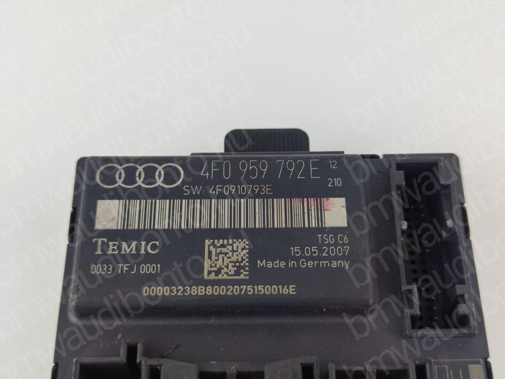 AUDI A6 C6 (4F2) Jobb első ajtó vezérlőegység/modul (4F0959792E) 2. kép