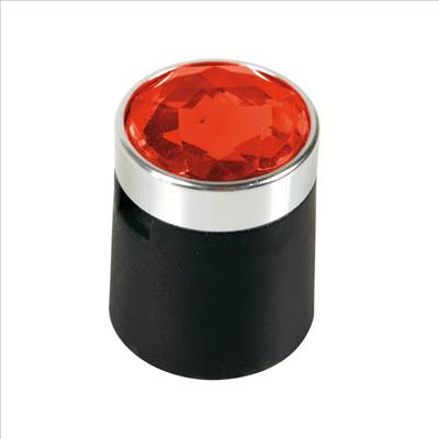 Kerékcsavar kupak szett, 17 mm, 20db-os piros kristály hatású, Lampa