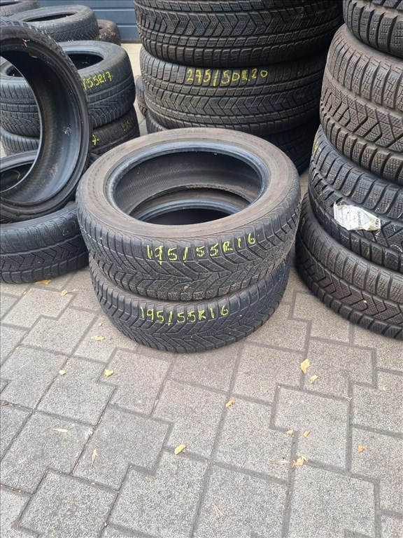  195/5516" újszerű Yokohama W Drive V905 téli gumi 2db  1. kép