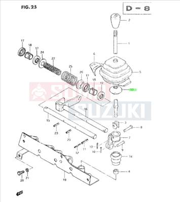 Suzuki Carry ST90 váltókar porvédő gumi 28155-79500