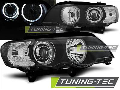 BMW X5 E53 09.99-10.03 LED ANGEL EYES BLACK Tuning-Tec Fényszóró