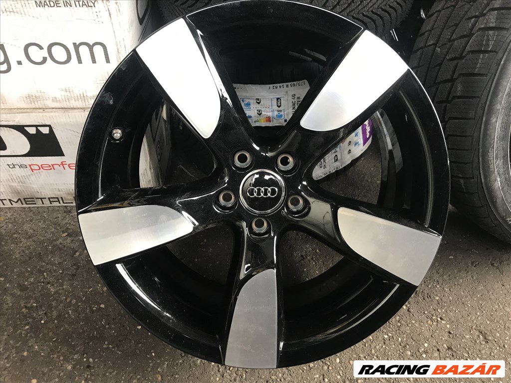 Audi A4 8K gyári Bi-Color "ROTOR" 8,5X19-es 5X112-es ET43-as könnyűfém felni garnítúra eladó 1. kép